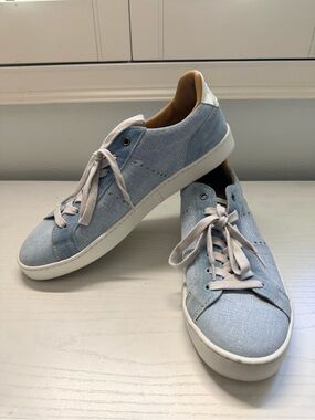 Rubirosa Odile Jeans Blue Suede Low Top Sneaker Mens US 9.5 EUR 43